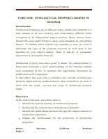 PART ONE INTELLECTUAL PROPERTY RIGHTS IN GENERAL.doc